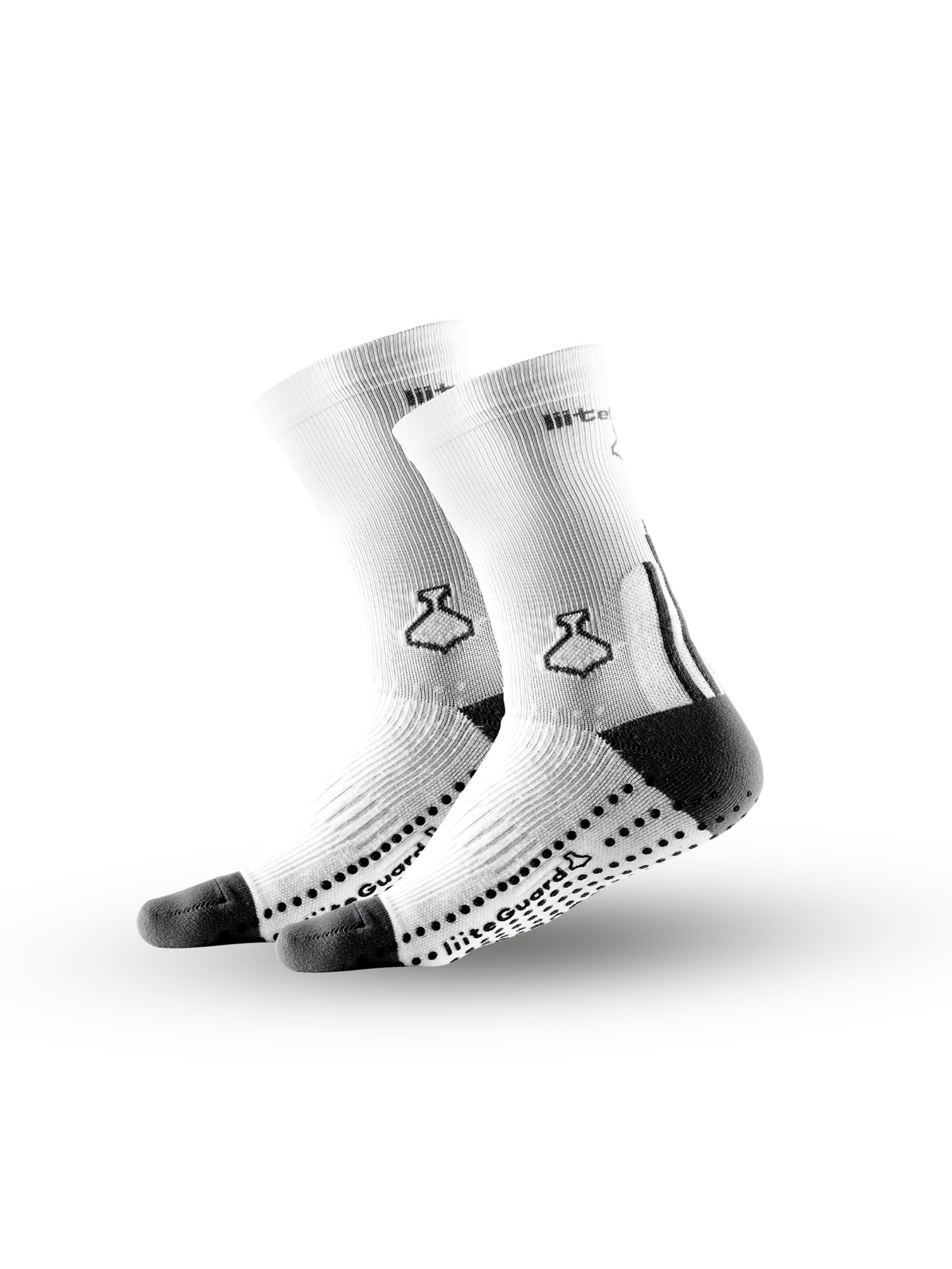Chaussettes de sport 'PRO-TECH SOCK 2 PACK' liiteGuard en blanc : devant