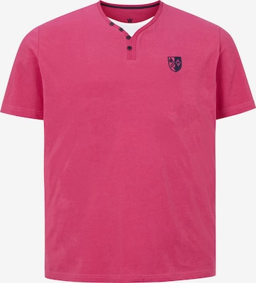 Charles Colby Shirt 'Earl Erian' in Roze: voorkant