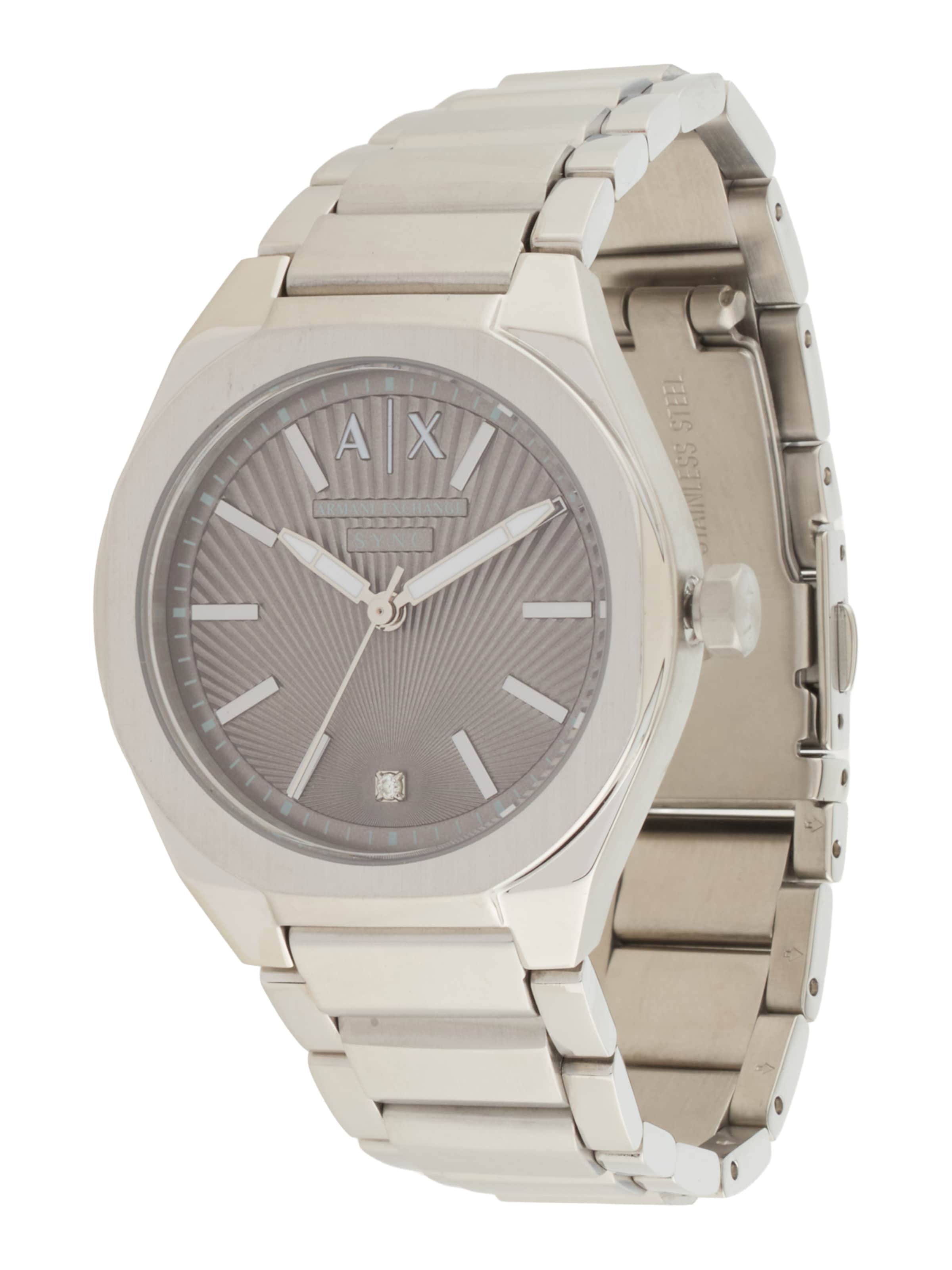 ARMANI EXCHANGE Analog watch 'SYNC' in Silver: front
