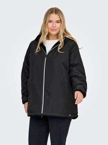 ONLY Carmakoma Φθινοπωρινό και ανοιξιάτικο μπουφάν 'CARCANDY' σε μαύρο: μπροστά