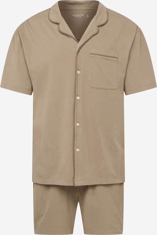 Abercrombie & Fitch - Pijama curto em cinzento: frente