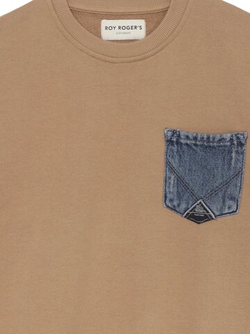 Roy Rogers Sweatshirt 'Pocket' in Beige