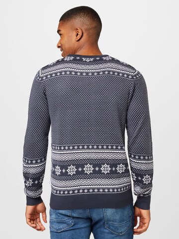 Lindbergh Sweater 'Xmas' in Blue