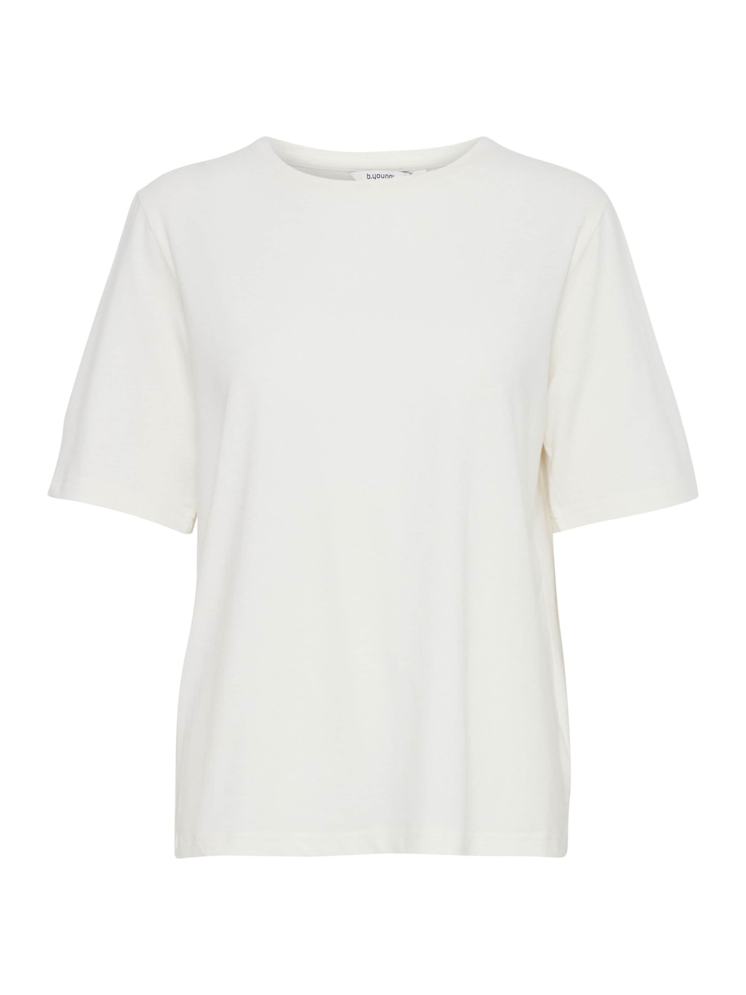 b.young T-Shirt 'Pamila' in Weiß: Vorderseite