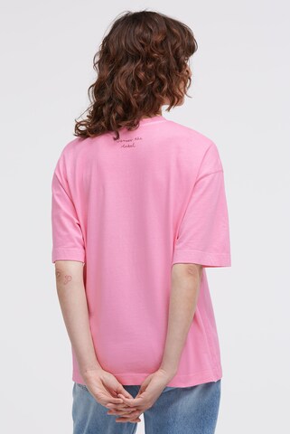 SENSES.THE LABEL T-Shirt TE:CLA Oversized mit Wording Print in Pink