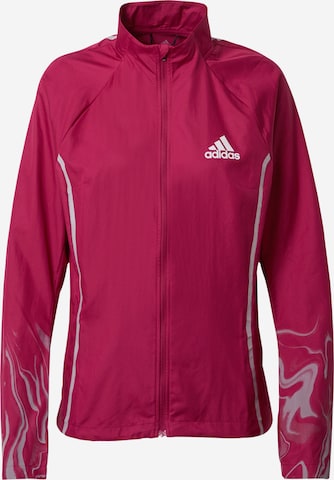 rožinė ADIDAS SPORTSWEAR Sportinė striukė: priekis