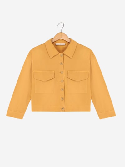 WEARABLE STORIES Übergangsjacke 'Amber' in ocker, Produktansicht
