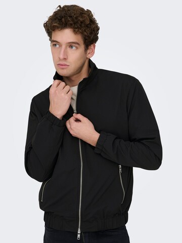 Veste mi-saison 'ONSGerreth' Only & Sons en noir