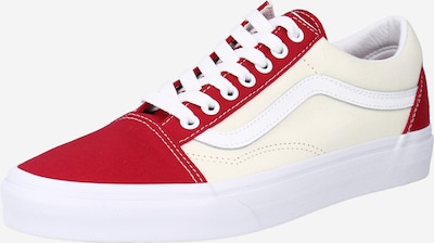 VANS Baskets basses 'Old Skool' en rouge / blanc, Vue avec produit