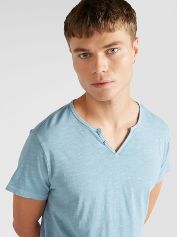 BLEND T-Shirt 'Ashton' in Blau