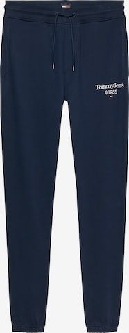 Tapered Pantaloni de la Tommy Jeans Plus pe albastru: față