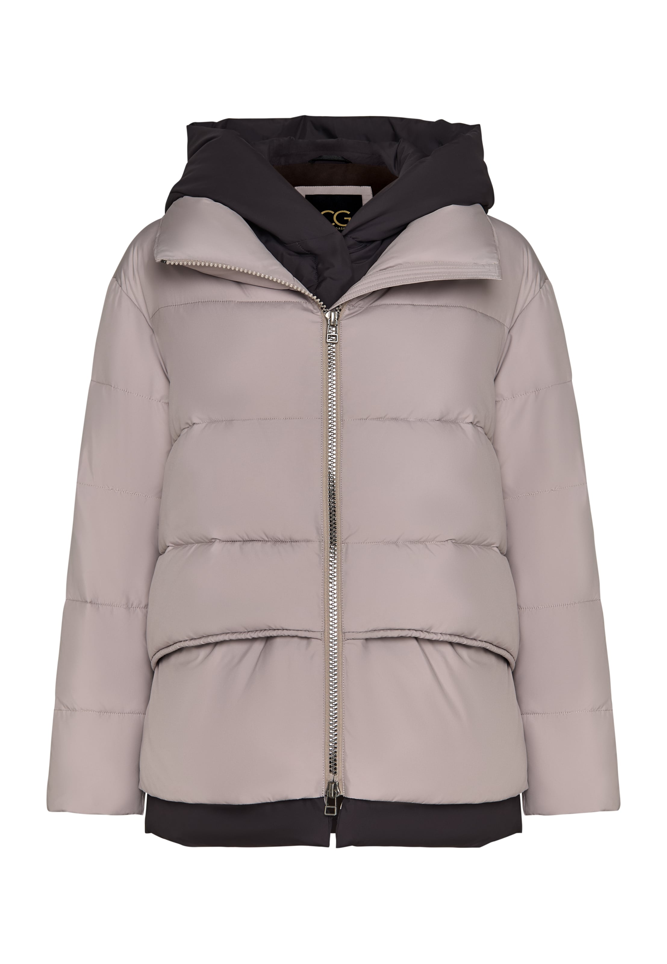 CESARE GASPARI Mantel in Beige: Vorderseite