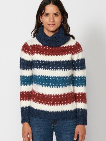 Pull-over KOROSHI en bleu : devant