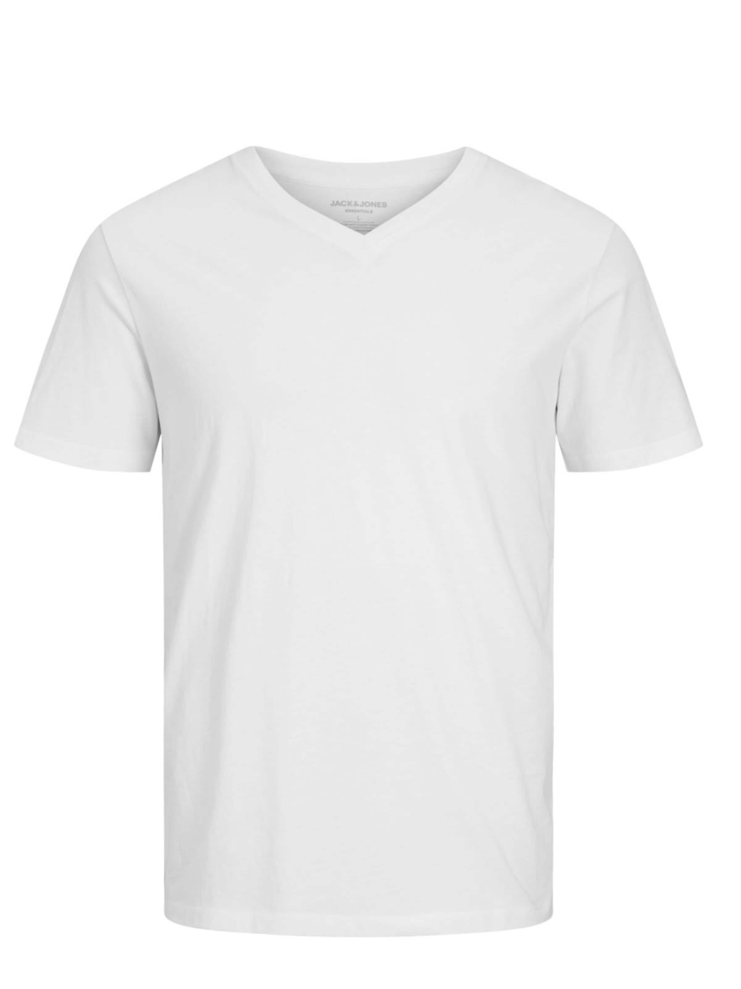 JACK & JONES Shirt 'JJEORGANIC' in Wit: voorkant