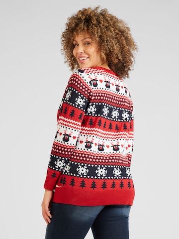 ONLY Carmakoma Sweater in Red