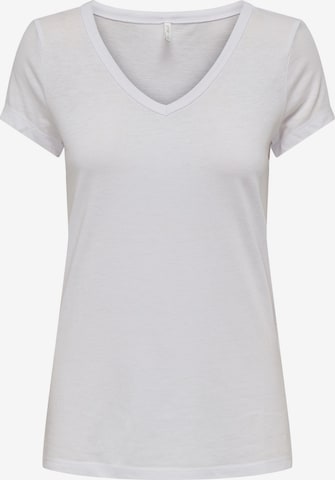 ONLY - Camiseta 'WRONGLY' en blanco: frente