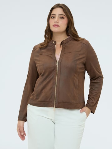 Fiorella Rubino - Chaqueta de entretiempo en marrón: frente