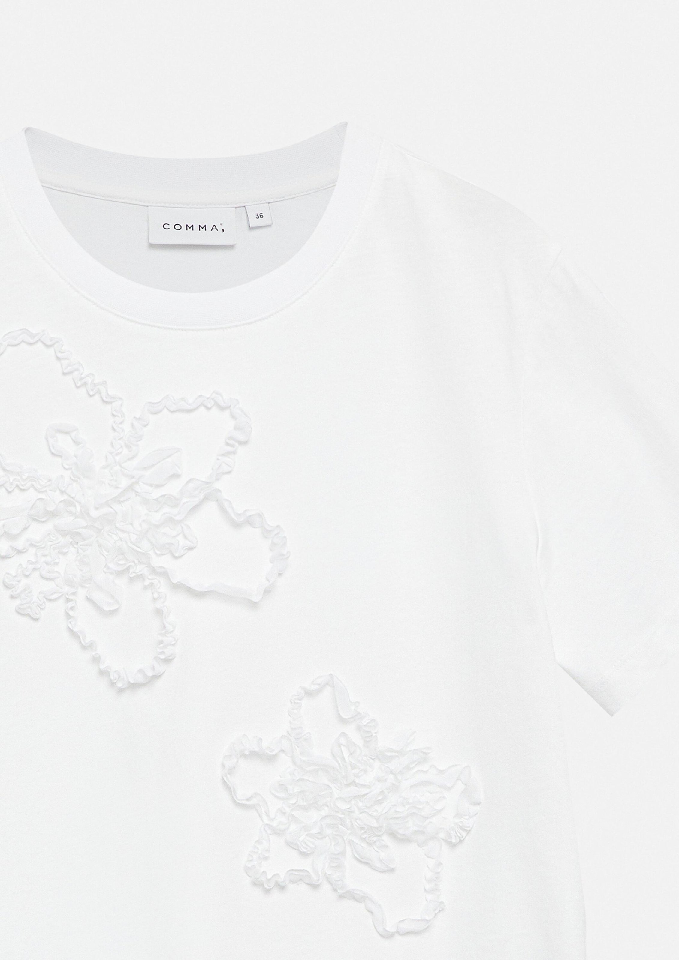 T-shirt COMMA en blanc