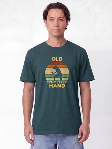 T-Shirt 'Old Schmetterhand' Watapparel en vert : devant