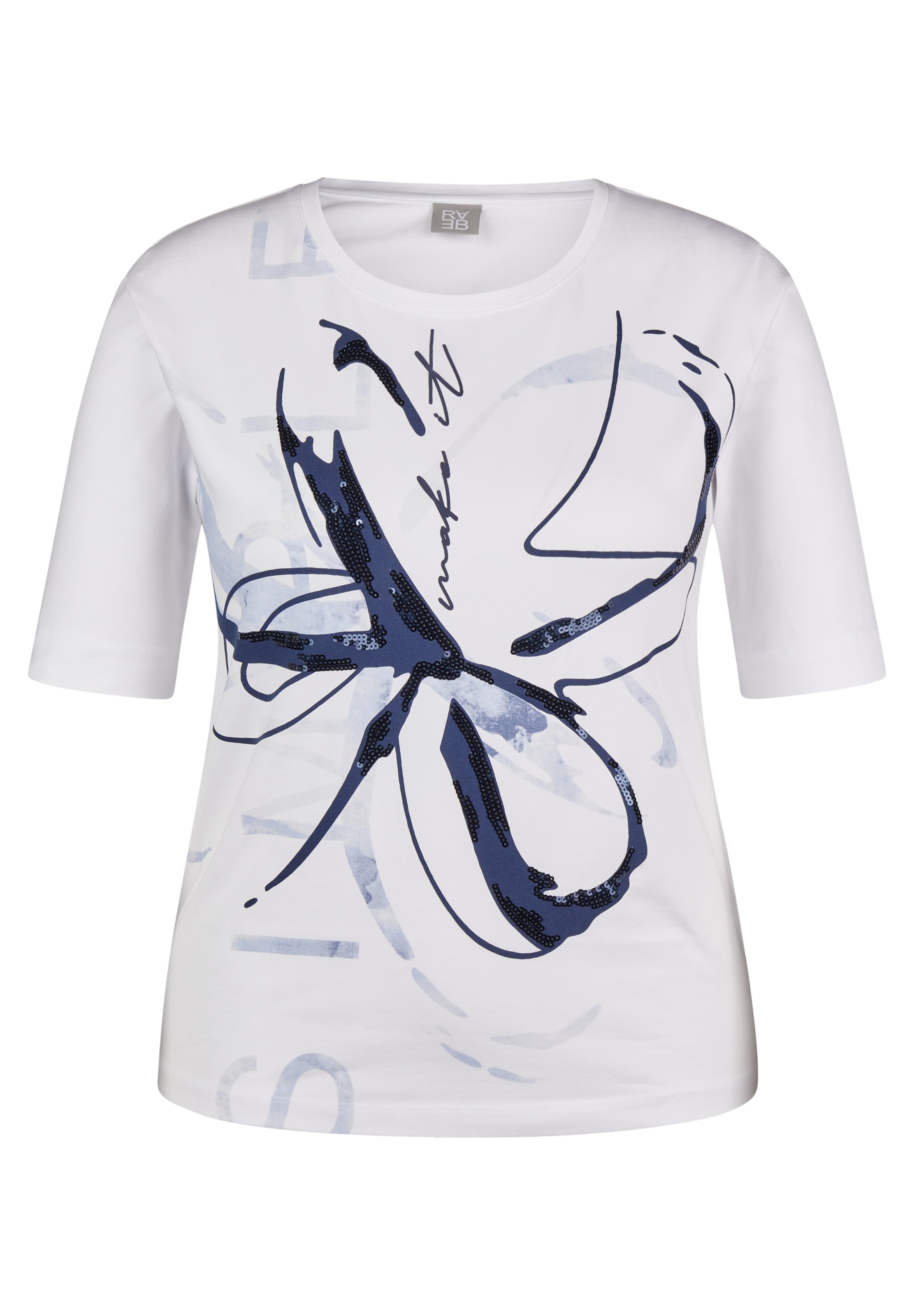 Rabe T-Shirt in Weiß: Vorderseite