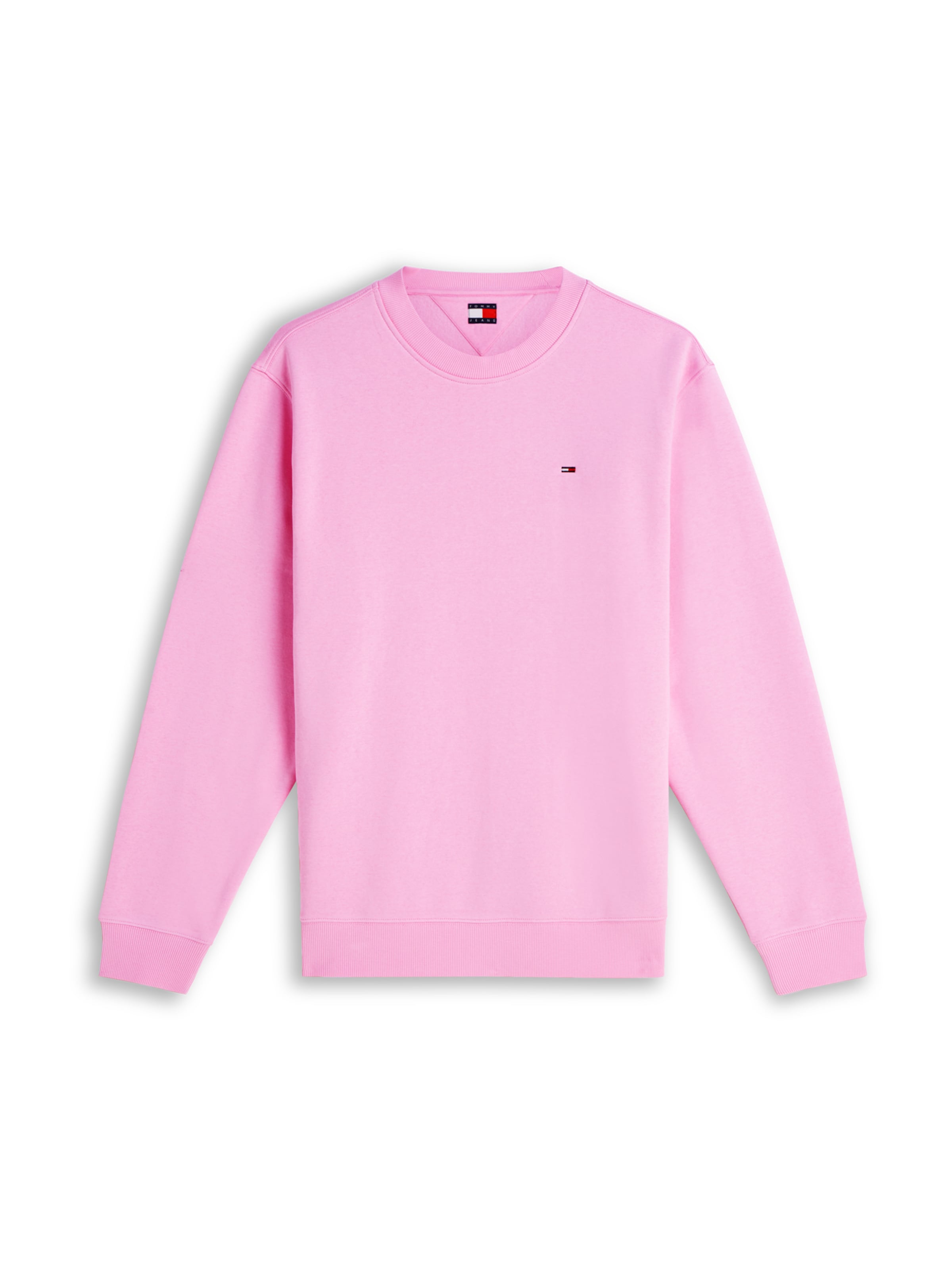 Tommy Jeans Collegepaita värissä vaaleanpunainen: etupuoli