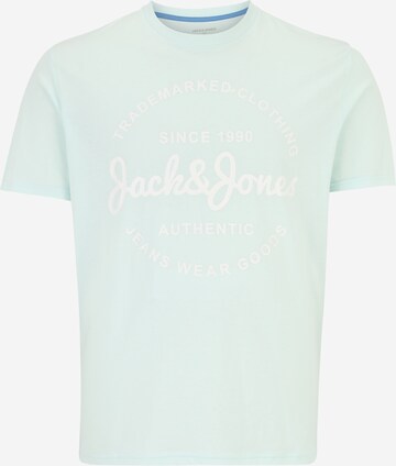 Jack & Jones Plus T-shirt 'FOREST' i grön: framsida