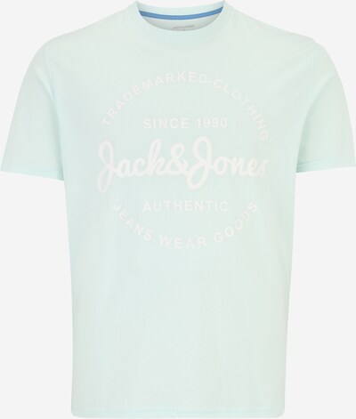 Jack & Jones Plus Camiseta 'FOREST' en turquesa / blanco, Vista del producto