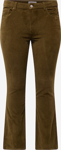 ONLY Curve Regular Broek in Groen: voorkant