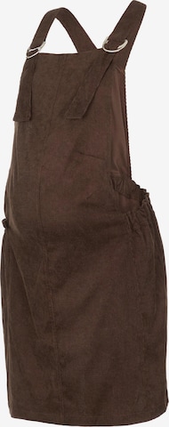 MAMALICIOUS Dungaree skirt 'Maci' in Brown: front