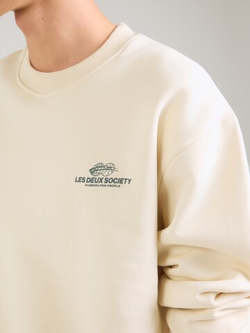 Les Deux Sweatshirt 'Exhibition' in Beige