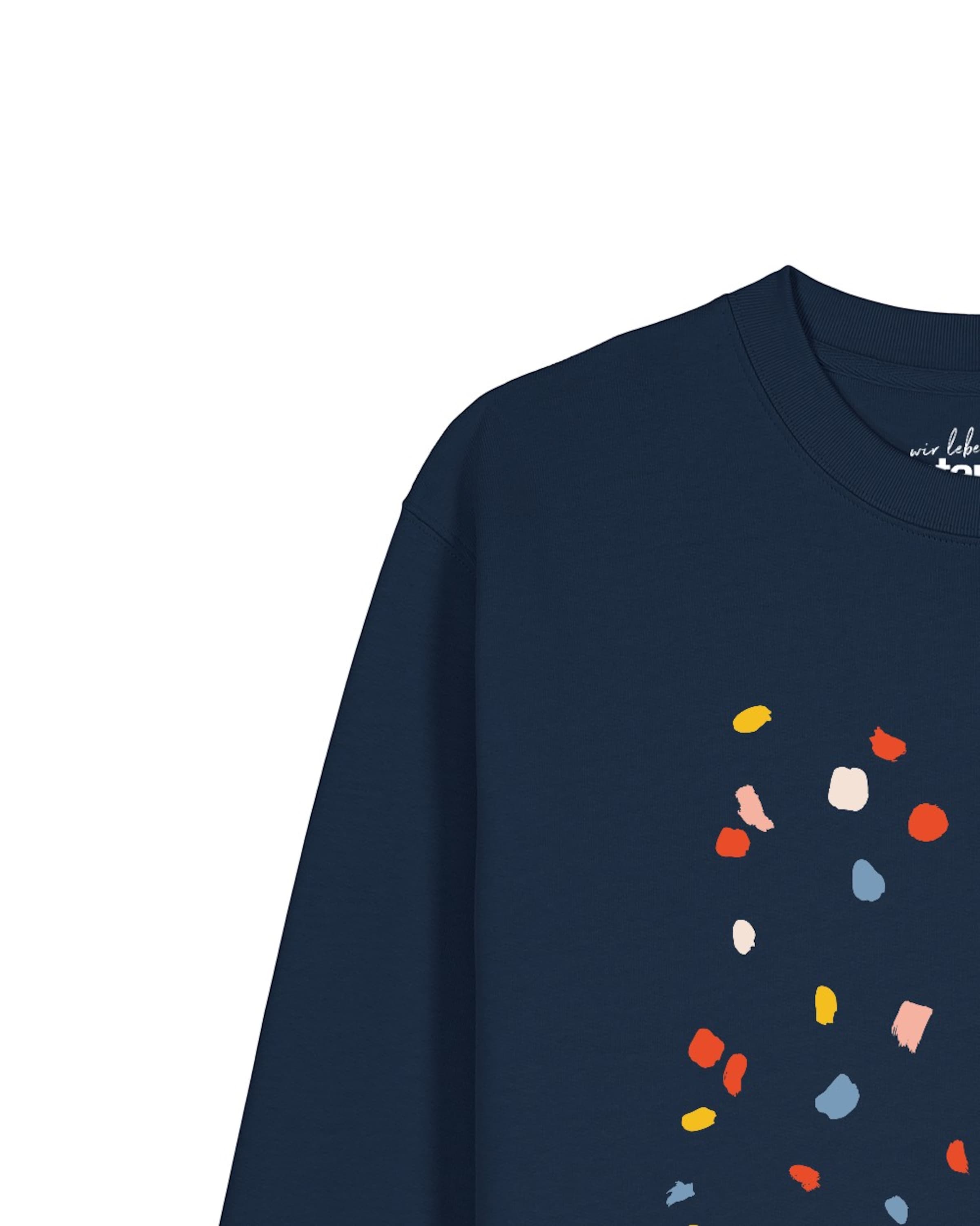 Watapparel Sweatshirt ' This is Art ' in Blauw