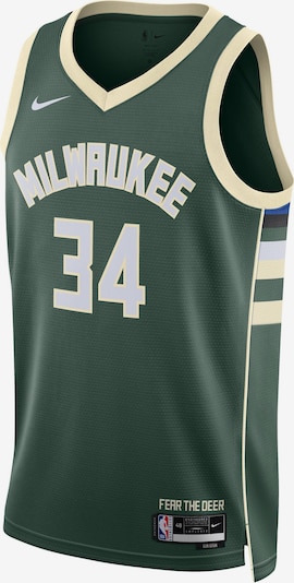 NIKE Top 'Giannis Antetokounmpo Milwaukee Bucks' in sand / dunkelgrün / schwarz / weiß, Produktansicht