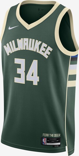 NIKE Top 'Giannis Antetokounmpo Milwaukee Bucks' in sand / dunkelgrün / schwarz / weiß, Produktansicht