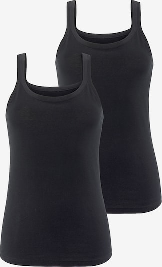LASCANA Unterhemd in schwarz, Produktansicht
