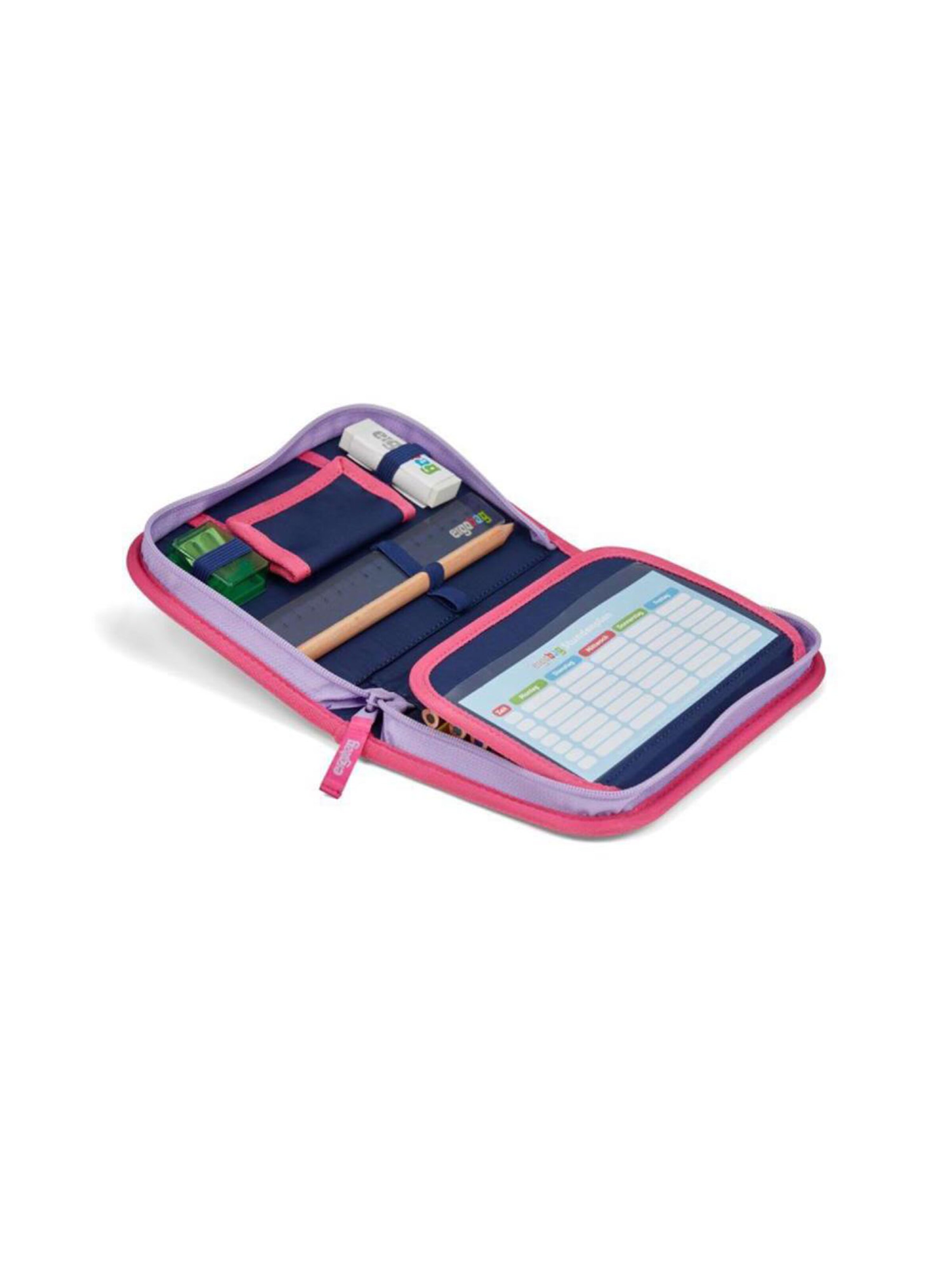 ergobag Backpack 'Cubo Light Schulranzen Set' in Pink