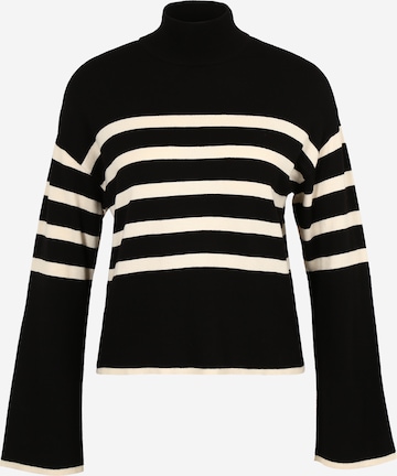 Vero Moda Petite Sweater 'HAPPINESS' in Black: front