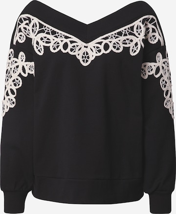 River Island Sweatshirt in Black: front