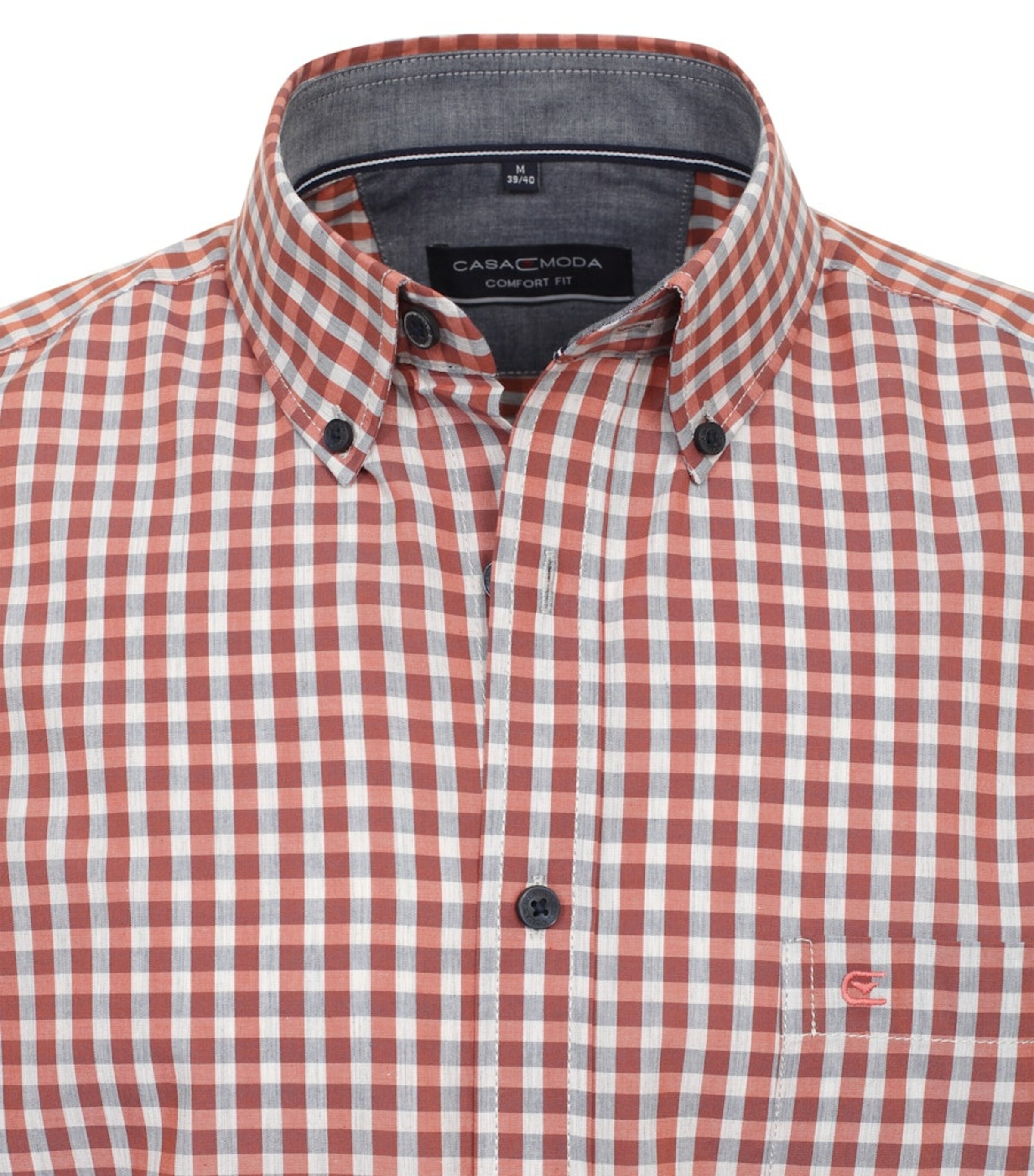 KATT Regular fit Button Up Shirt in Orange