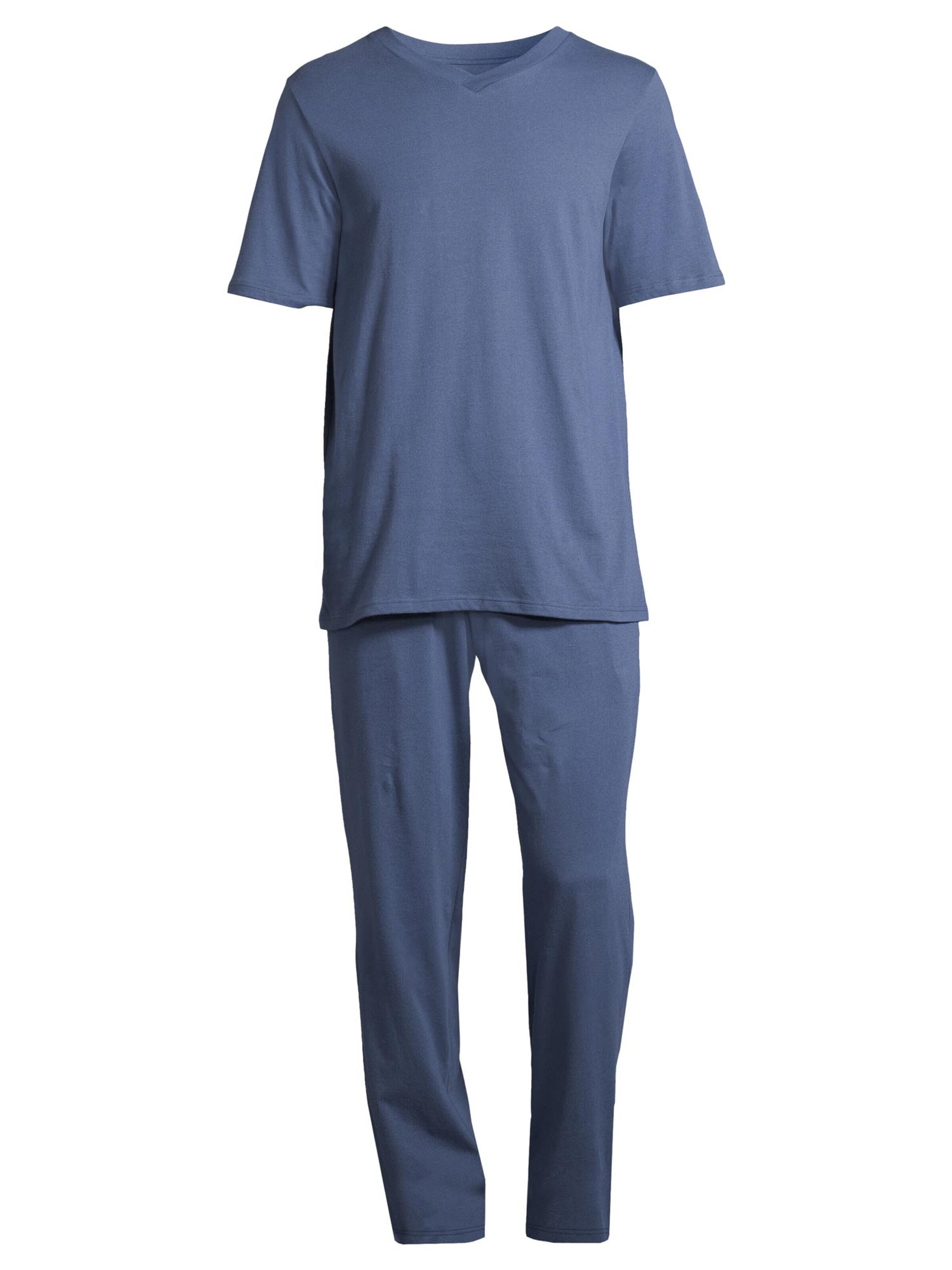 SCHIESSER Pajama short 'Night & Home' in Blue: front
