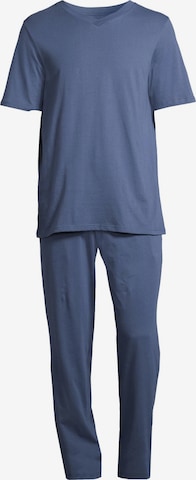 SCHIESSER Pajama short 'Night & Home' in Blue: front