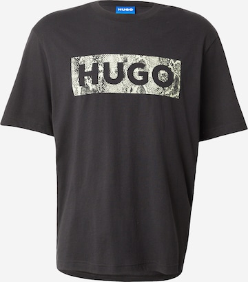 Tricou 'Nerpient' de la HUGO pe negru: față