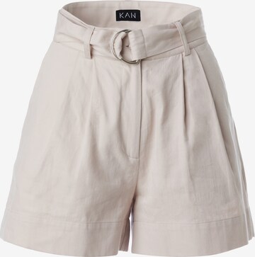 KAN Wide Leg Shorts 'YUCCA' in Beige: predná strana