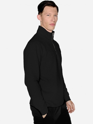 SANVT Sweatshirt 'The Half Zip Sweater'‌‌‌‌‌‌‌ in Schwarz