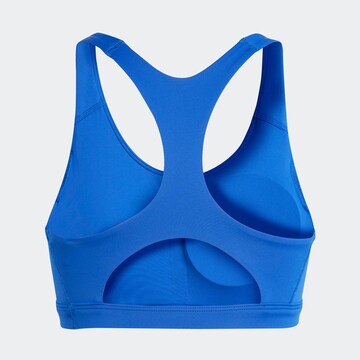ADIDAS PERFORMANCE Bralette Sports Bra 'Adizero Essentials' in Blue