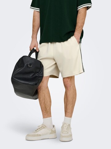 Only & Sons - Loosefit Pantalón 'ONSRiber' en gris: frente