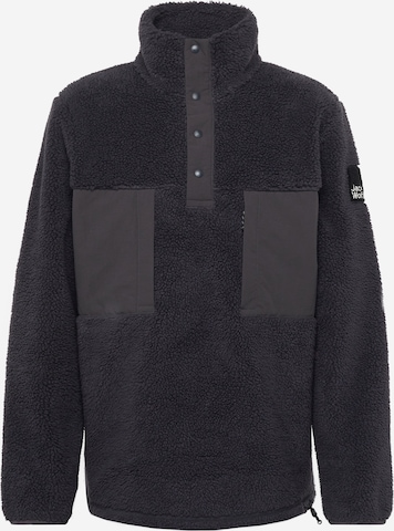JACK WOLFSKINSportski pulover 'PANK SNAP' - siva boja: prednji dio