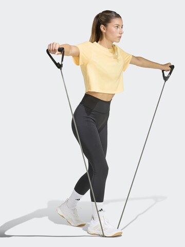 T-shirt fonctionnel 'TE MIN' ADIDAS PERFORMANCE en jaune : devant