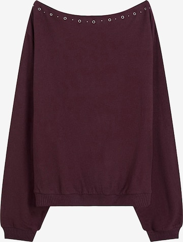 Bershka Sweatshirt in Rot: Vorderseite