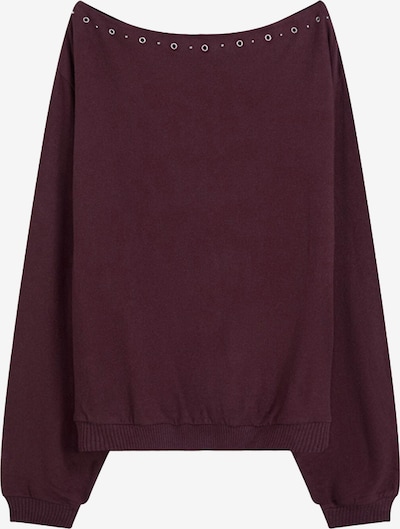 Bershka Collegepaita värissä burgundin punainen, Tuotenäkymä