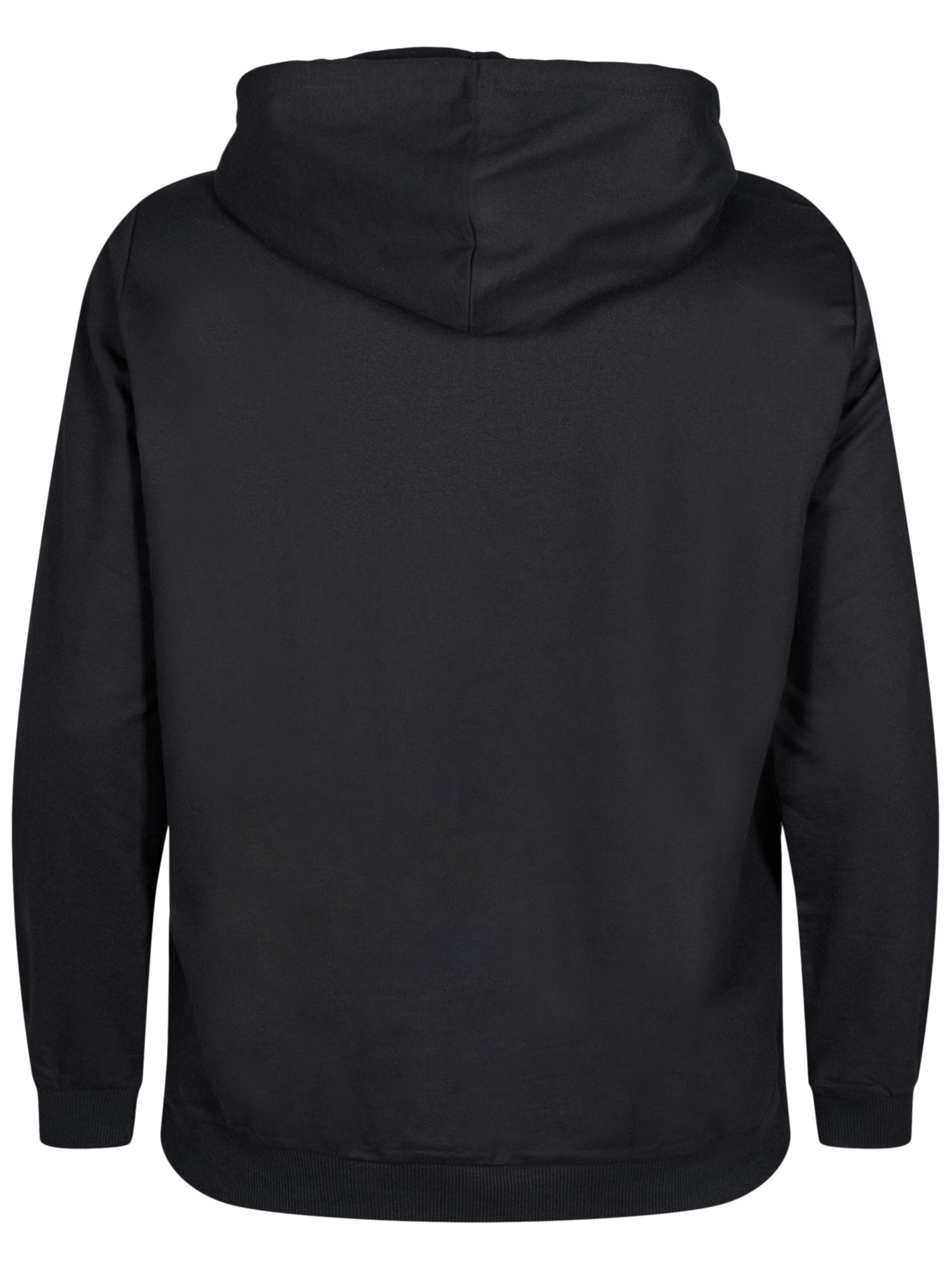 Zizzi Sweatshirt 'Molias' i sort